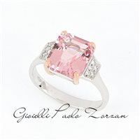 Anneau Zorzan Gioielli Femme in Or blanc Morganite 3.52 Ct ANPZ355 - ANPZ355